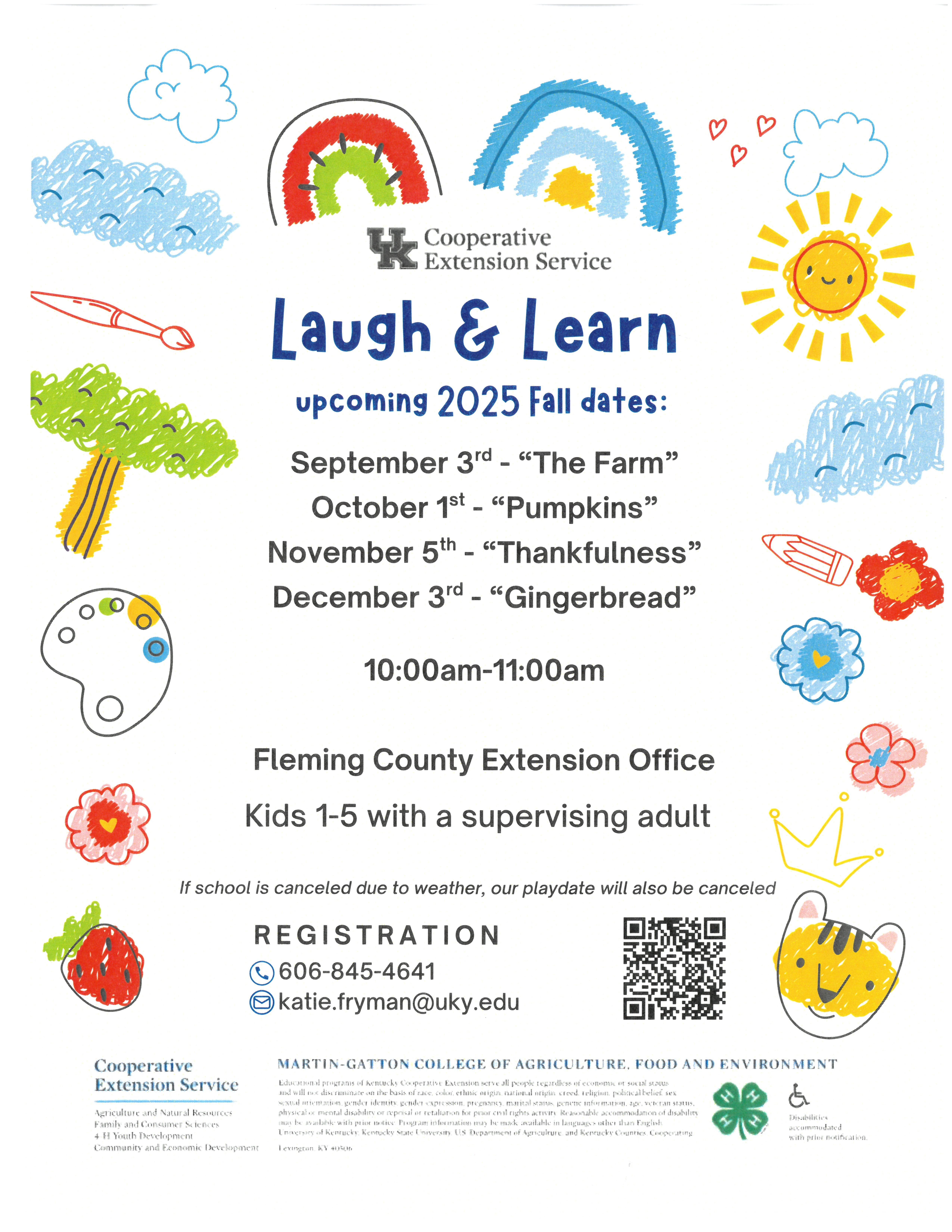 Laugh & Learn flyer photo